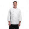 Casaco de Cozinha Unissexo Chicago de Mangas Compridas Branco Tamanho M - Whites Chefs Clothing - Fourniresto