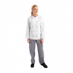 Veste De Cuisine Mixte Chicago Manches Longues Blanche Taille Xl - Whites Chefs Clothing - Fourniresto