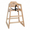 Chaise Haute Em Madeira Acabamento Natural - Bolero - Fourniresto