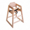 Chaise Haute Em Madeira Acabamento Natural - Bolero - Fourniresto