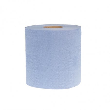 2-Ply Blue Centre Feed Hand Towels - Pack of 6 - Jantex