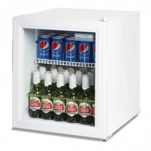 Vitrina refrigerada positiva de balcão branca Série C - 46L - Polar - Fourniresto