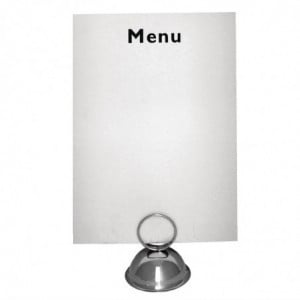 Porta-menu com anel em inox - Olympia - Fourniresto