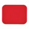 Plateau Rectangulaire en Polypropylène Fast Food Rouge 410mm - Cambro - Fourniresto