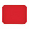 Tabuleiro retangular em polipropileno para fast food vermelho 410mm - Cambro - Fourniresto