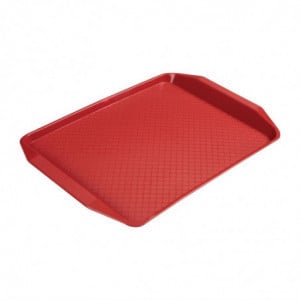 Tabuleiro retangular em polipropileno para fast food vermelho 410mm - Cambro - Fourniresto