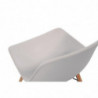 Cadeira moldada em PP com estrutura metálica branca Arlo - Conjunto de 2 - Bolero - Fourniresto
