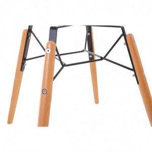 Molded PP Chair with White Arlo Metal Structure - Set of 2 - Bolero - Fourniresto