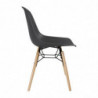 Molded PP Chair with Metal Structure Arlo Gray - Set of 2 - Bolero - Fourniresto