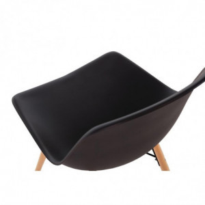 Cadeira moldada em PP com estrutura metálica cinza Arlo - Conjunto de 2 - Bolero - Fourniresto