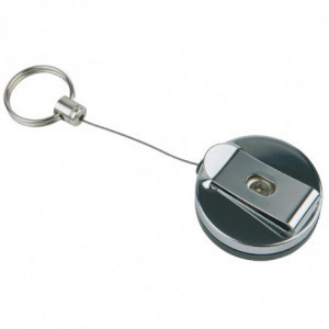 Retractable Stainless Steel Keychain - Set of 2 - APS