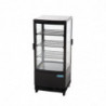 Vitrine Refrigerada Preta Com Portas Curvas 86 L - Polar