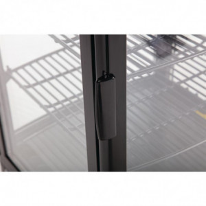 Vitrine Refrigerada Preta Com Portas Curvas 86 L - Polar