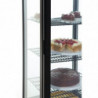 Vitrina refrigerada com portas curvas - Preto 235 L - Polar - Fourniresto