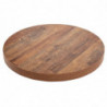 Plateau De Table Redondo Efeito Madeira Envelhecida - 600mm - Bolero