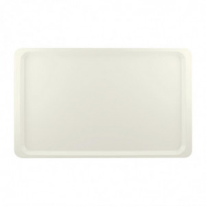 Service tray in polyester GN1/1 530x325mm Pearl White - Roltex - Fourniresto