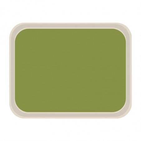 Standard Polyester Service Tray 470x360mm Green - Roltex - Fourniresto