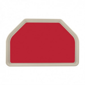 Tabuleiro de Serviço em Poliéster Trapézio GN 500x325mm Vermelho - Roltex - Fourniresto