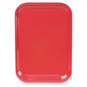 Tray in Trapezoid Polyester GN 500x325mm Red - Roltex - Fourniresto