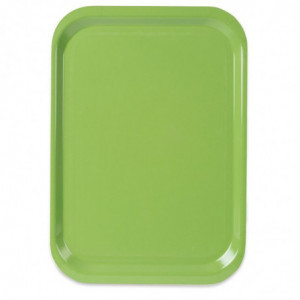 Bandeja de Serviço em Poliéster Trapézio GN 500x325mm Verde - Roltex - Fourniresto