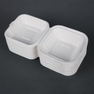 Boîtes À Hamburger Compostables - P 153mm - Lot de 500 - Fiesta Green