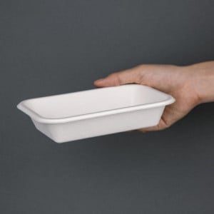 Barquettes en Bagasse Compostables 180mm - Lot de 50 - Fiesta Green