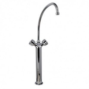 Single-hole Heavy Model 3/4" Mixer Tap with 2 Column Taps - L 200mm - FourniResto