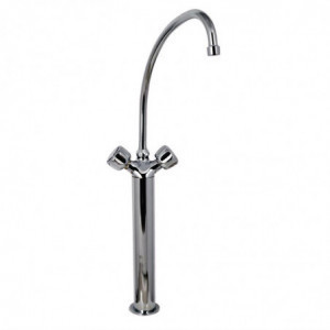 Single-hole Heavy Model 3/4" Mixer Tap with 2 Column Faucets - L 300mm - FourniResto