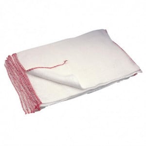 Bleached Red Cloths - Pack of 10 - Jantex