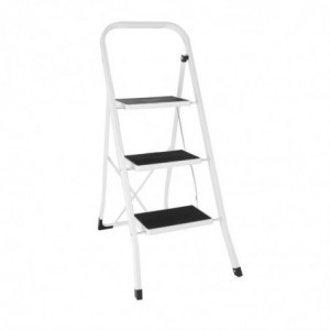 Folding 3-Step Ladder - Vogue - Fourniresto