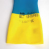Luvas Impermeáveis de Proteção Química Leve Azuis e Amarelas Mapa 405 - Tamanho L - Mapa