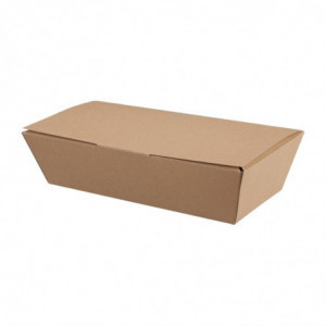 Compostable Kraft Food Boxes - L 250mm - Pack of 150 - Colpac