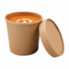 Tigelas de Sopa Kraft Micro-ondas Recicláveis 350ml - Lote de 500 - Colpac
