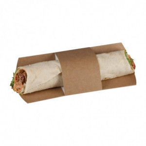 Compostable Kraft Tortilla Wraps - Pack of 1000 - Colpac