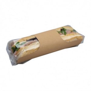 Sachets Baguette Kraft Recicláveis Clasp Clip - Lote de 500 - Colpac