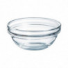 Stackable tempered glass salad bowls - Ø100mm - Set of 6 - Arcoroc - Fourniresto