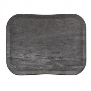 Polyester Century natural wood oak gray tray - 330 x 430mm - Cambro - Fourniresto