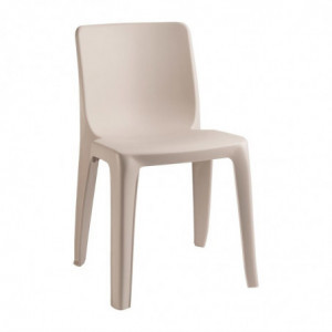 Stackable outdoor/indoor chair - beige - FourniResto - Fourniresto