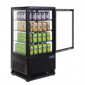 Black Positive Refrigerated Display Case Series C - 68 L - Polar - Fourniresto