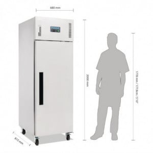 Armadura Refrigerada Negativa em Inox 1 Porta - 514 L - Polar