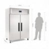 Negative Double Door GN Refrigerated Cabinet Series G - 1200L - Polar - Fourniresto