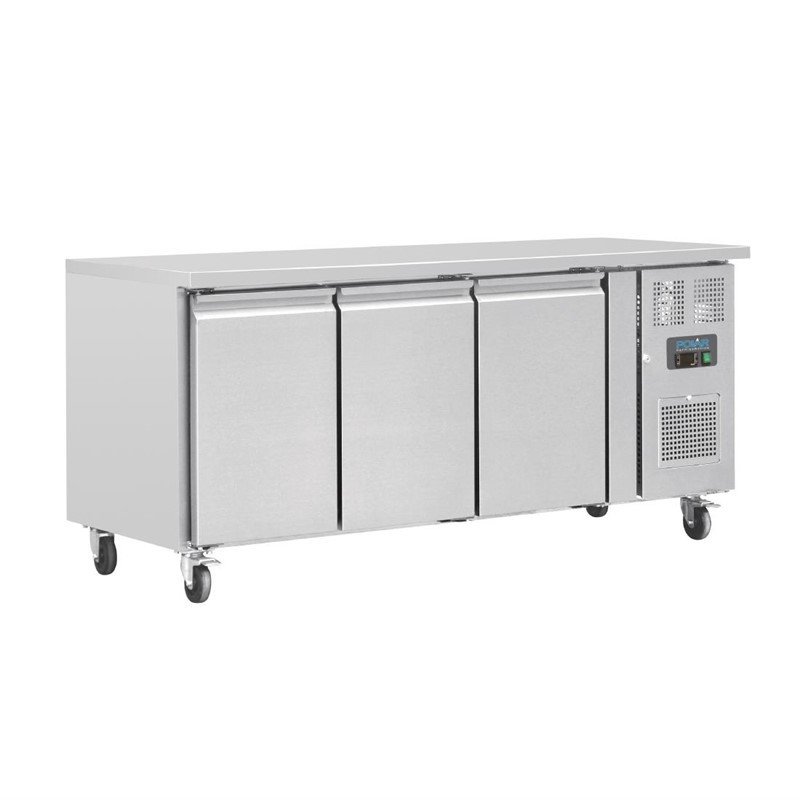 Mesa Refrigerada Positiva 3 Portas Série U - 417L - Polar - Fourniresto