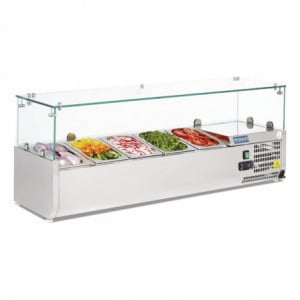Refrigerated Ingredient Display Case G Series - 5 x GN 1/4 - Polar - Fourniresto