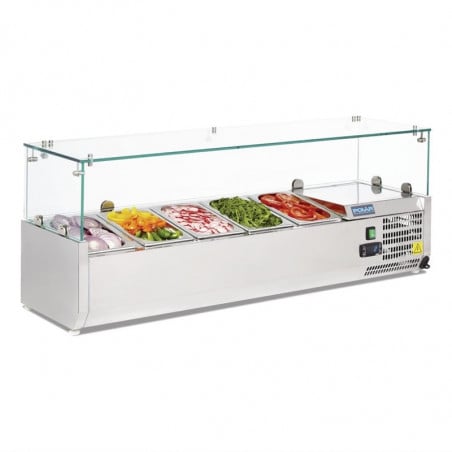 Vitrina de Ingredientes Refrigerada Série G - 5 x GN 1/4 - Polar - Fourniresto