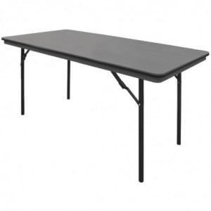 Folding Rectangular Gray ABS Table - 1520mm - Bolero - Fourniresto