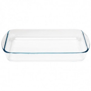 Tabuleiro retangular de vidro para forno - L 350 x P 230mm - Pyrex