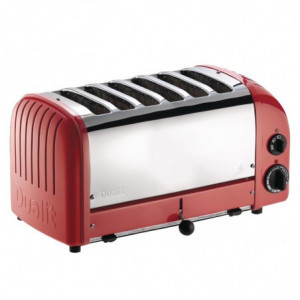 Toaster 6 Slices Red - 230V - Dualit