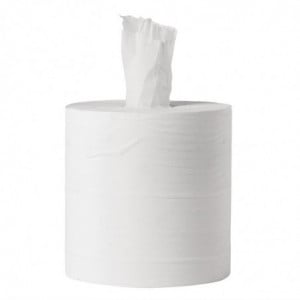 Central Feed Roll 1 Ply White - Jantex
