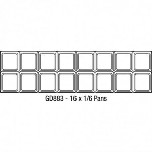 Balcão de Preparação 2 Portas - 527 L 16 X GN 1/6 - Polar - Fourniresto