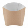 Medium compostable kraft French fry sleeves - Pack of 1000 - Colpac - Fourniresto